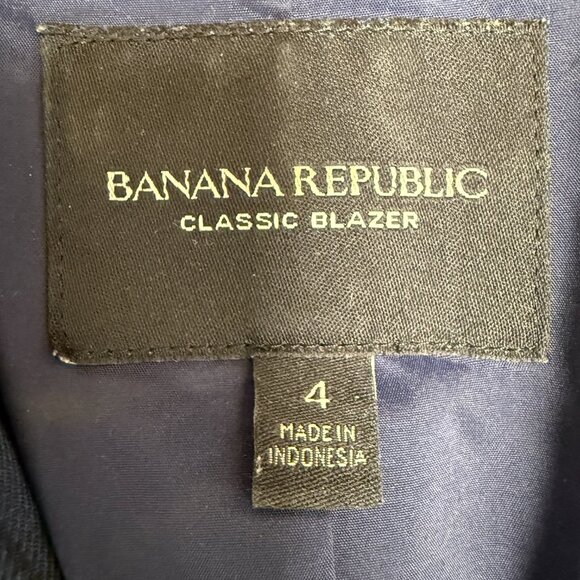 BANANA REPUBLIC Women's EUC Black Watch Plaid Blazer | Size 4 - Picture 4 of 7